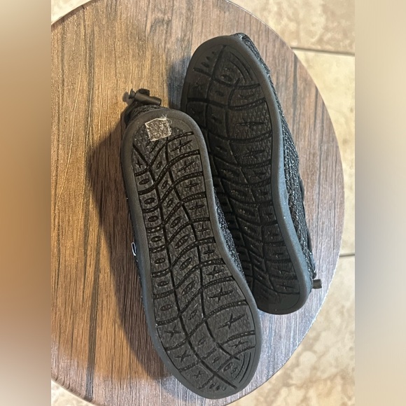 Little Girls Maui Island Black Glitter Slip on Shoe, size 13 - Picture 4 of 5